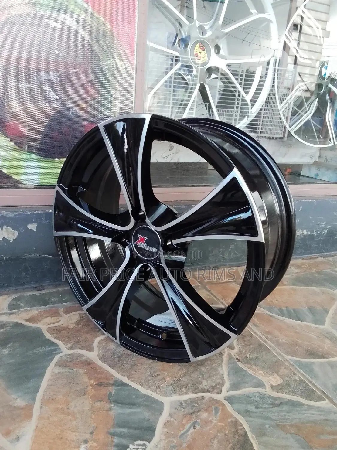 Rims Namba 15/4/100 Black and Black Silver