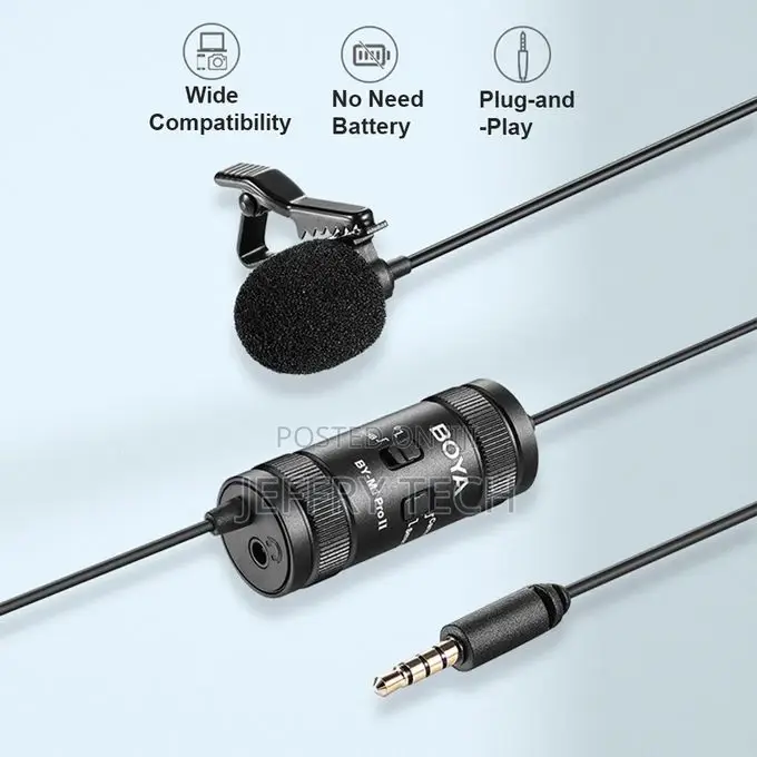 Boya BY-M1 Pro II Universal Clip-on Microphone