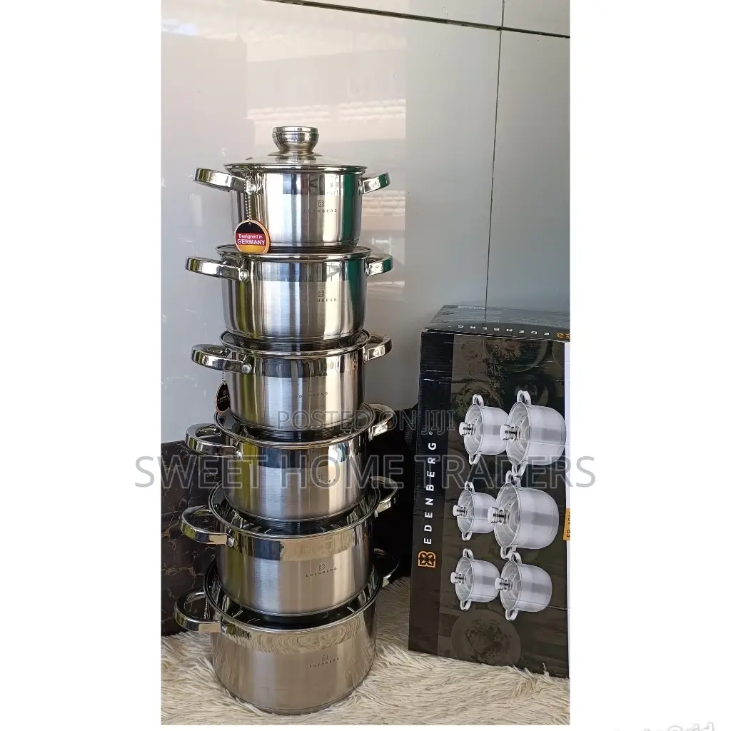 12 PCS Edenberg Stainless Sufuria