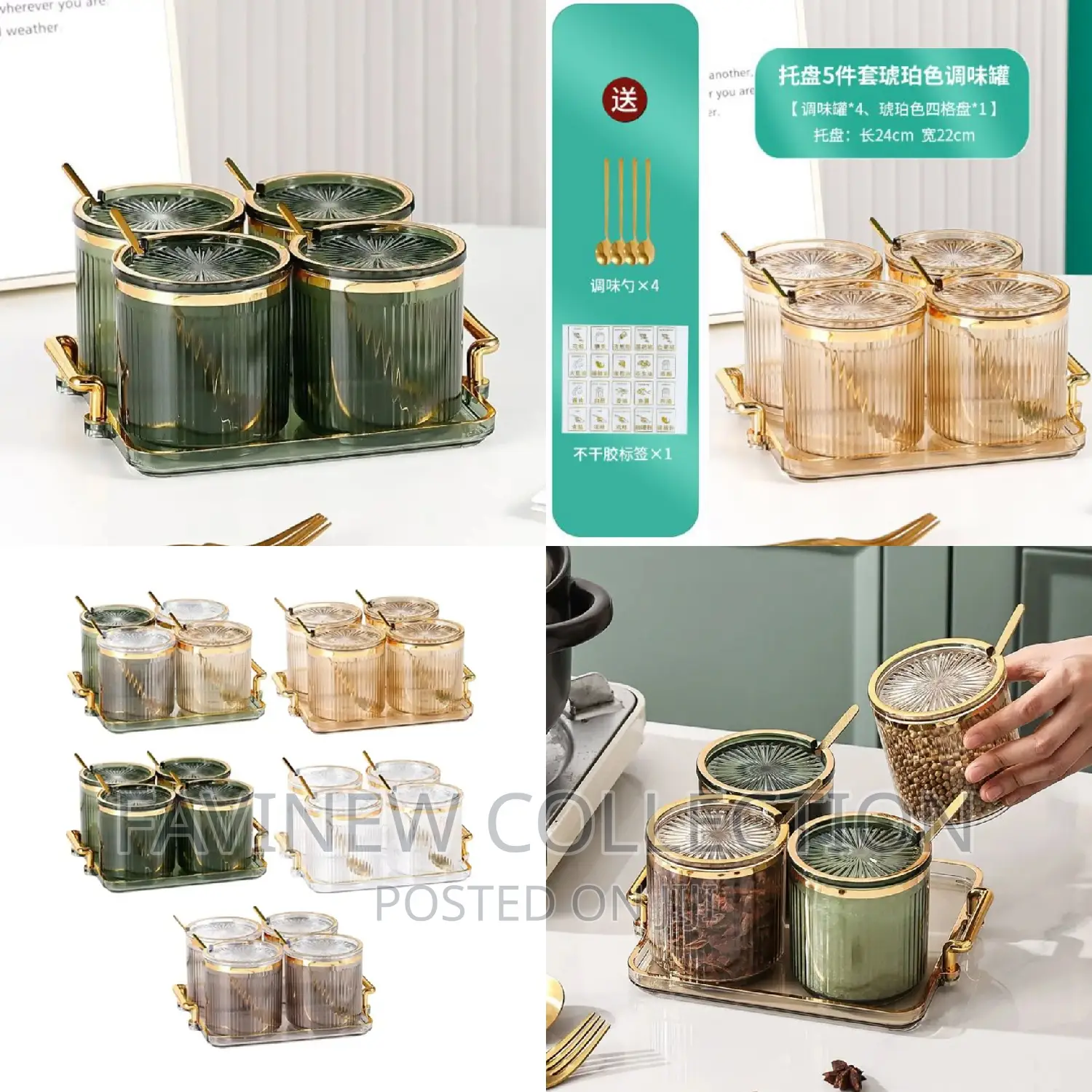Luxury Acrylic Seasoning Set