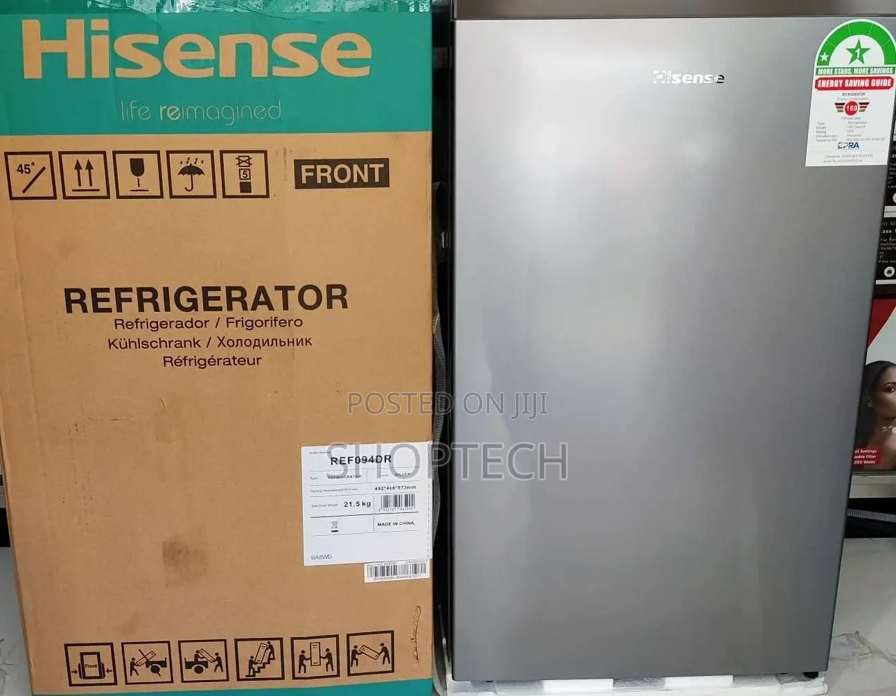 *Hisense 94litres Single Door Refrigerator