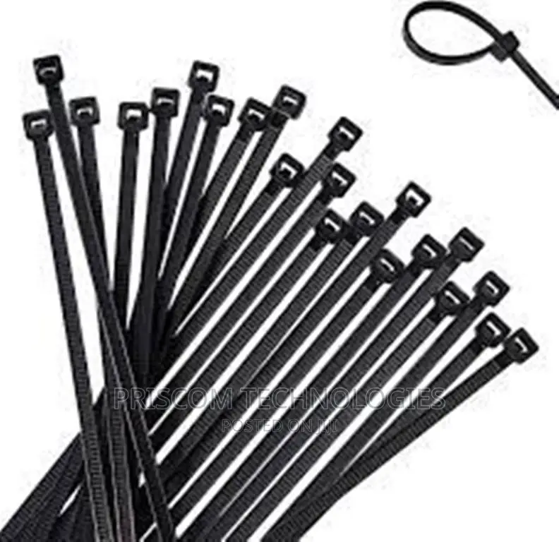 Black Cable Ties Assorted Sizes 100pcs, Cable Ties
