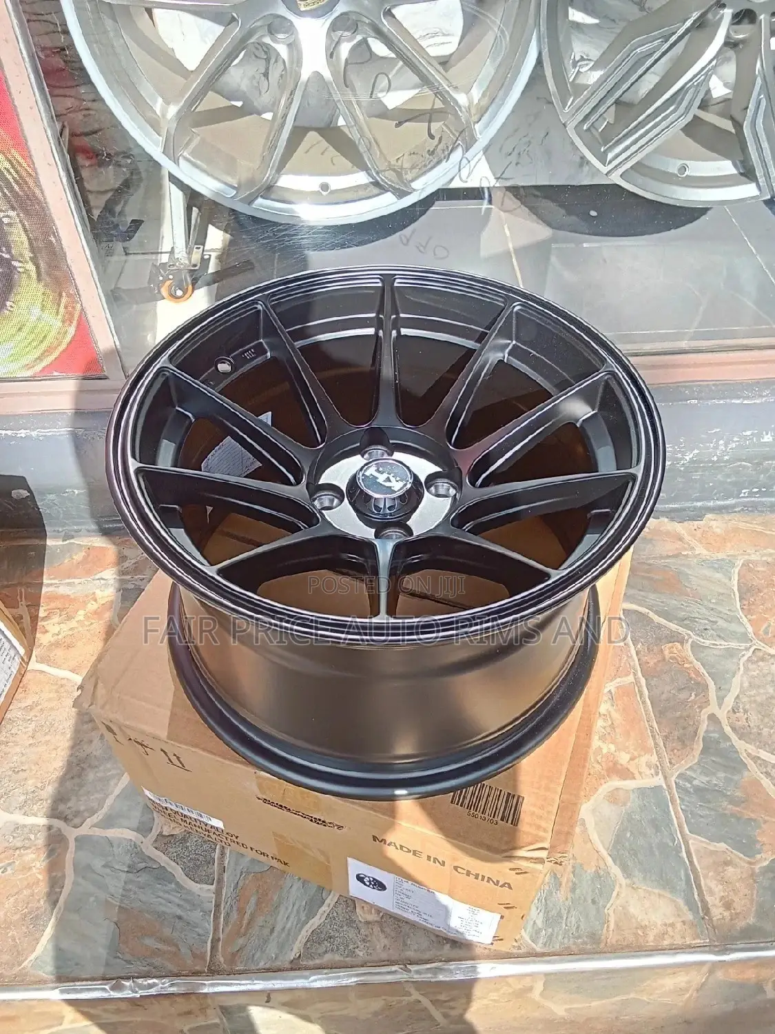 Rims Size 15/4/8/100/114.3 Black 8.0j