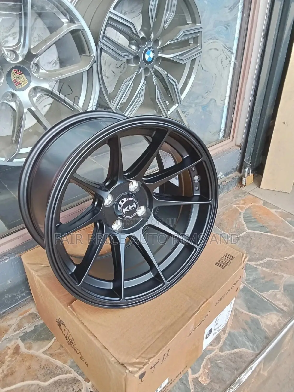 Rims Size 15/4/100 Plain Black Offset 8.25