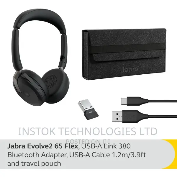 Jabra Evolve2 65 Flex Wireless Stereo Headset (MS Teams
