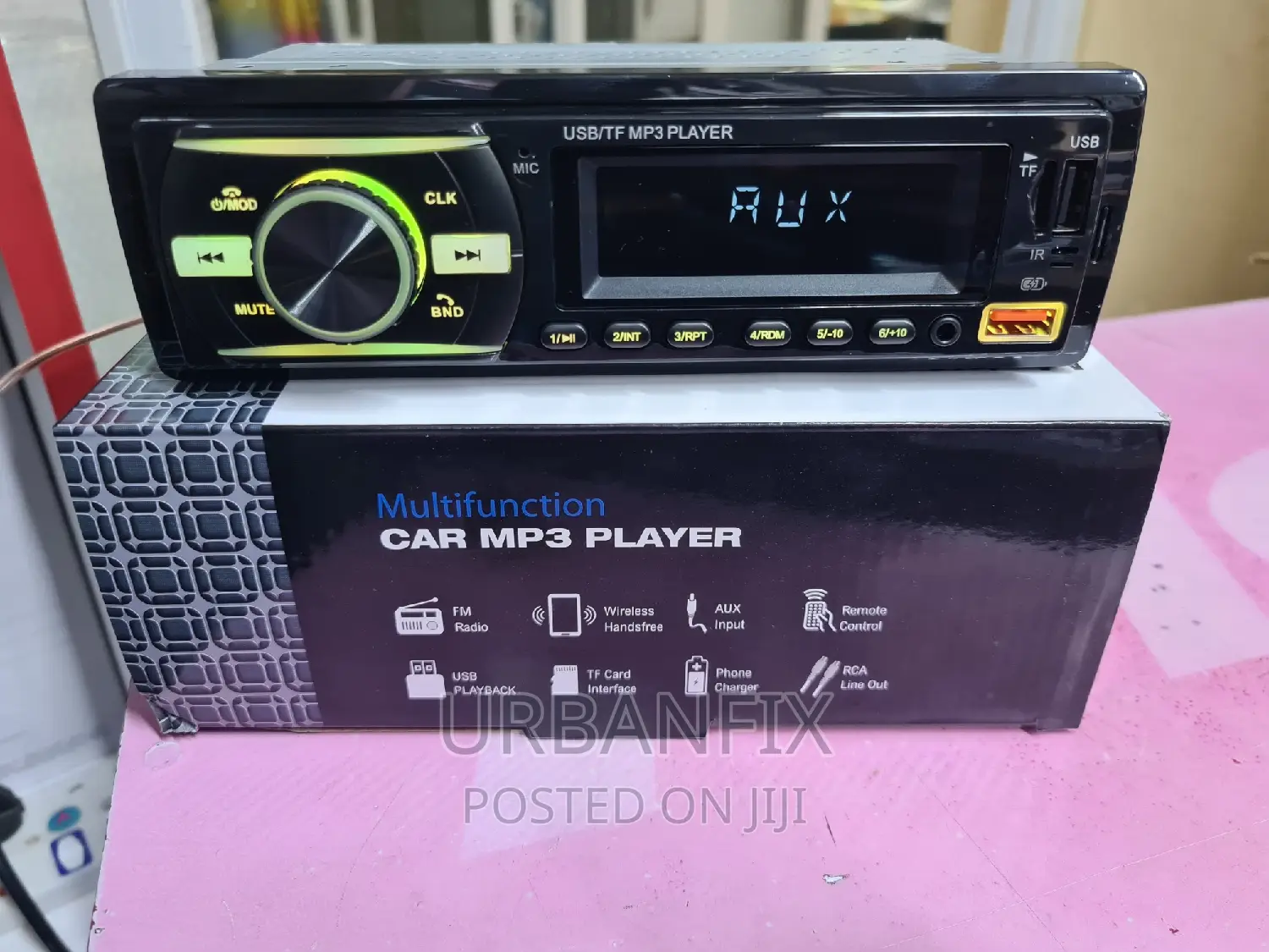Bluetooth Car Radio With FM, Usb, Aux - LED Colour Changer