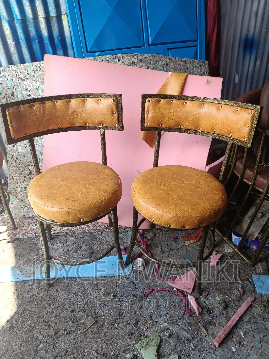 Restaurant Chairs, Powder Coated.