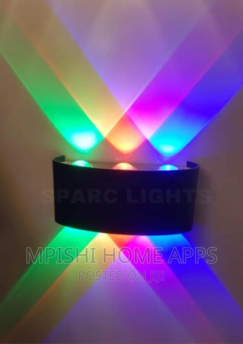 LED Wall Light 2×6W Multicolored