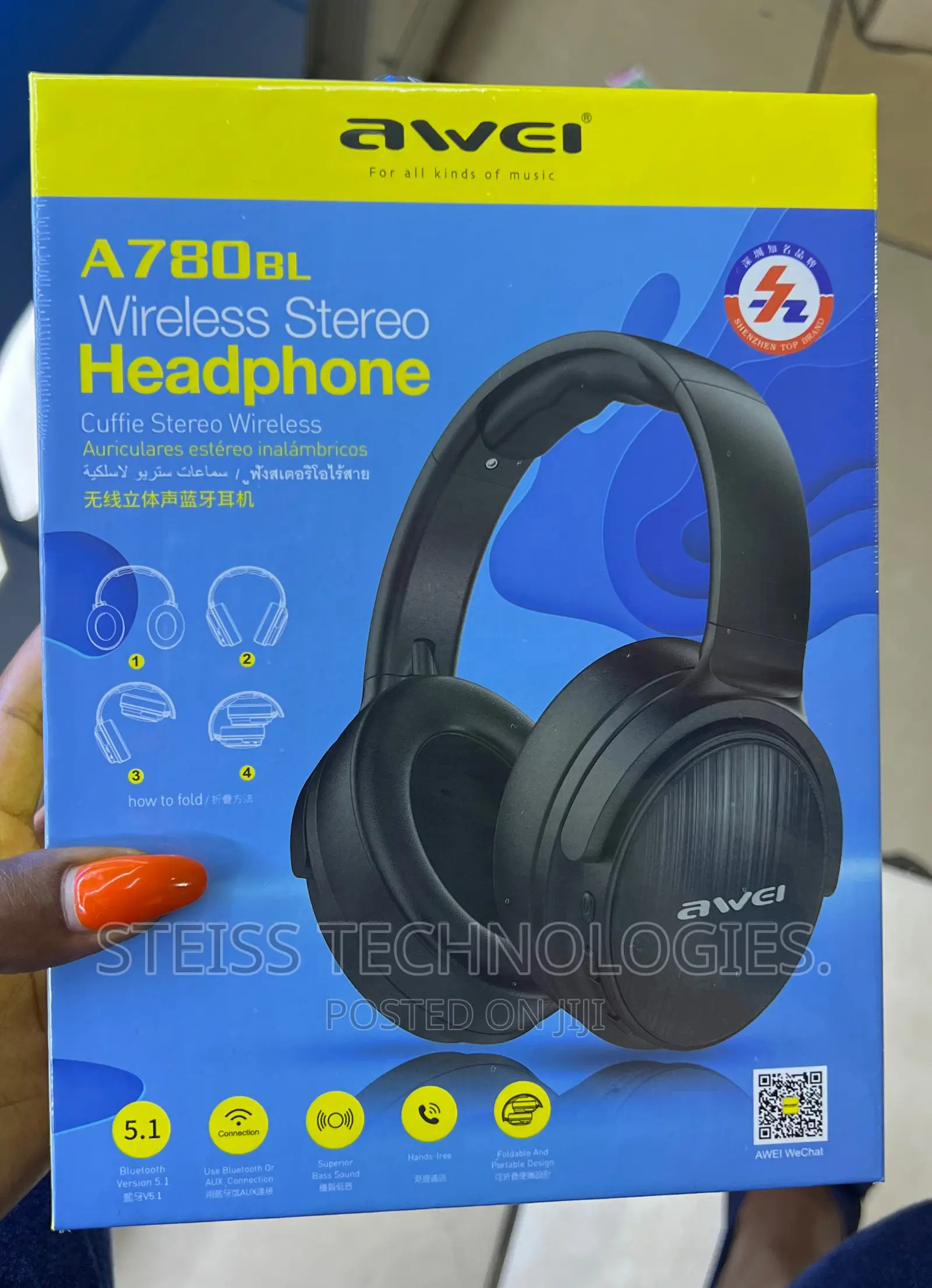 Awei A780bl -Wireless Headphones