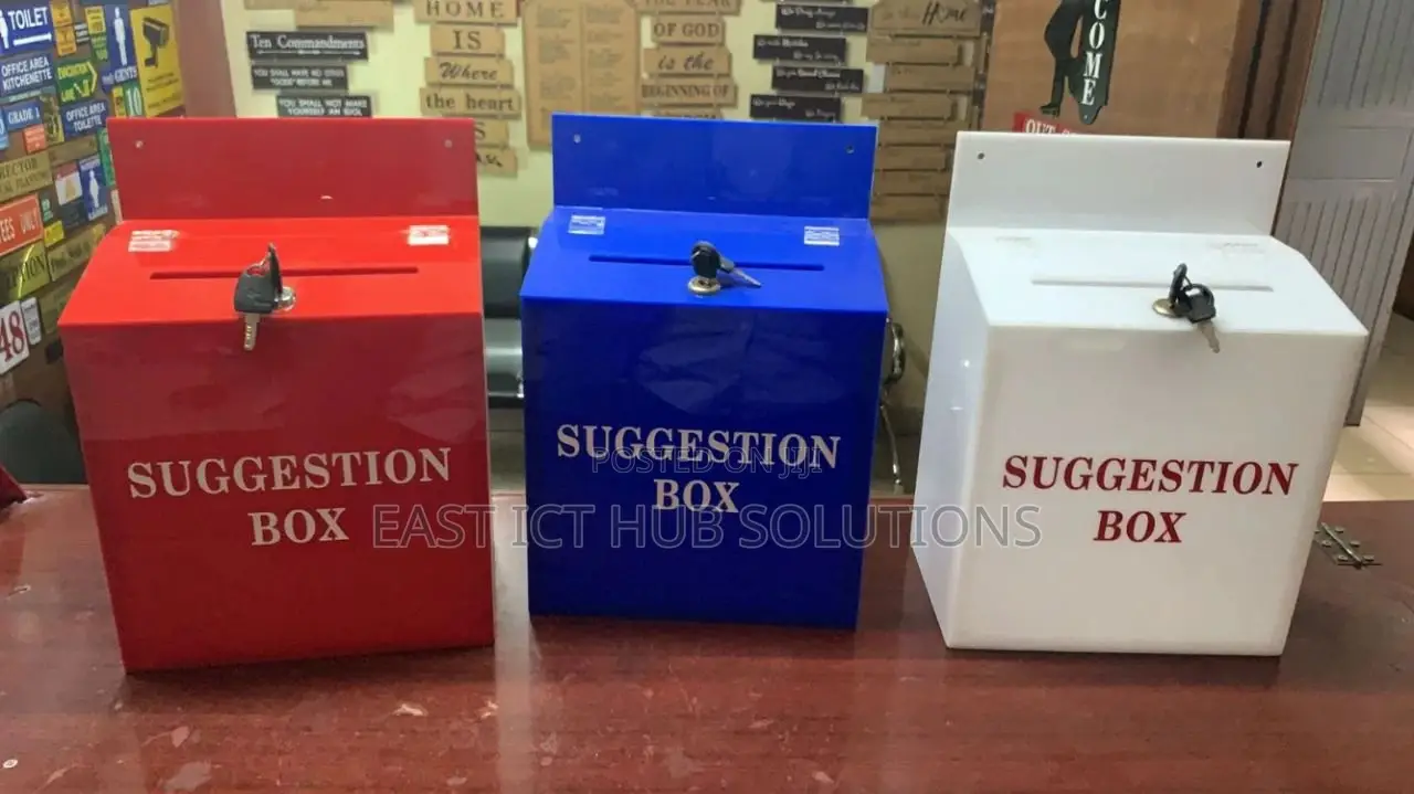 Quality Acrylic Suggestion Box With Lock - Secure