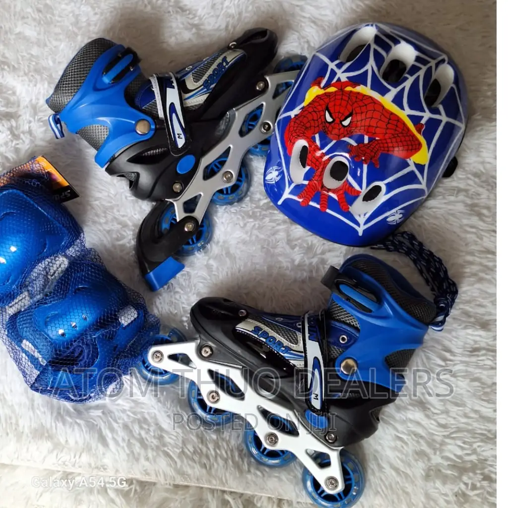 Kids Skating Shoes, Helmet and Guards 