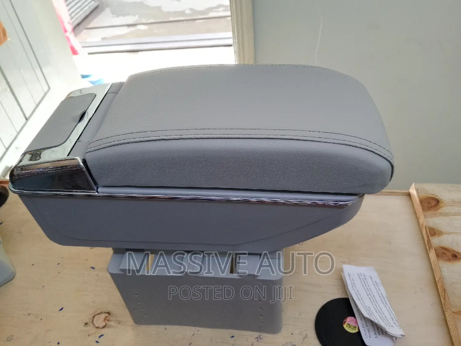 Gray Universal Fit Car Armrest Center Console