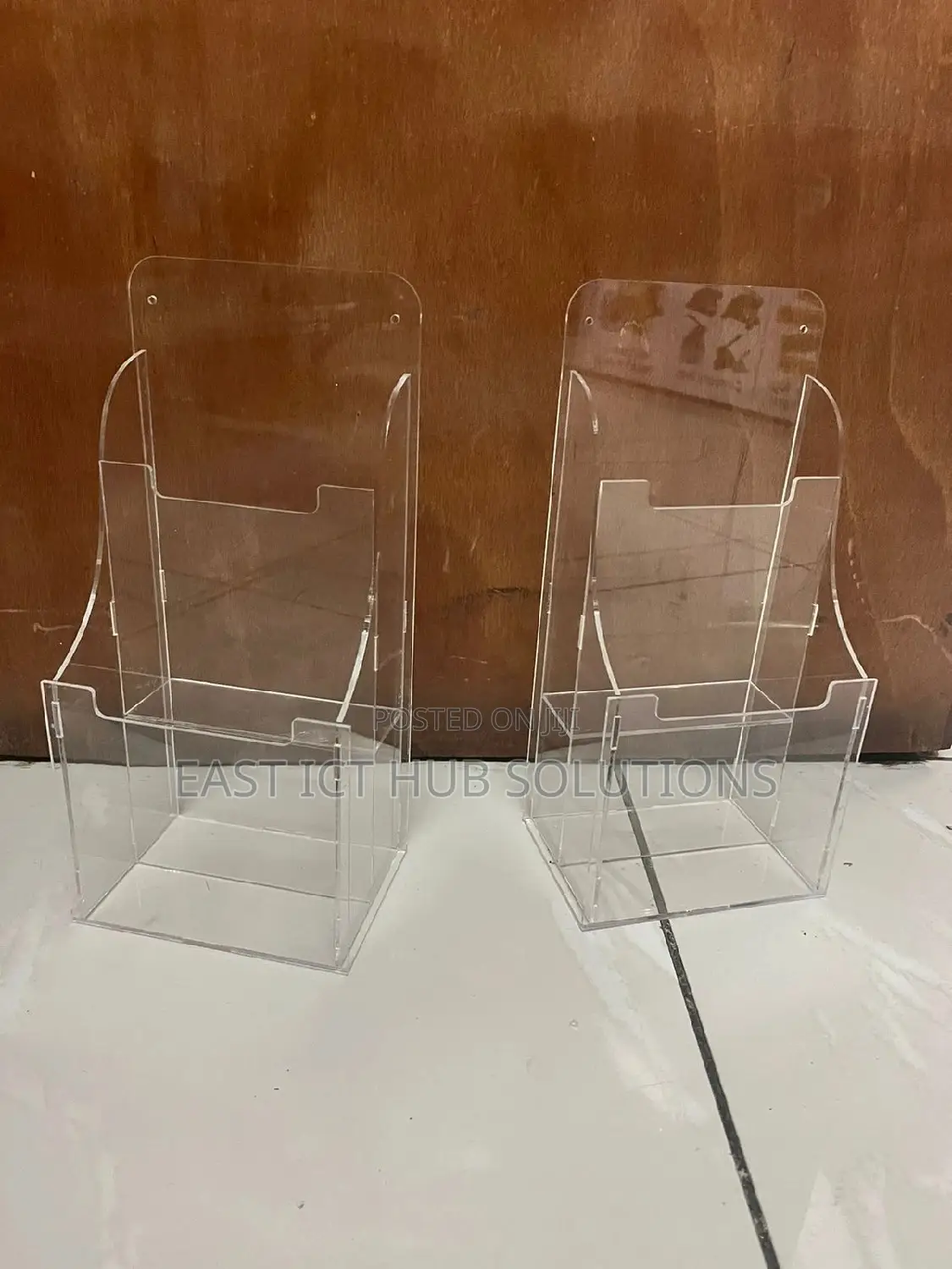 Clear Acrylic Poaches for Slips and Storage Purposes