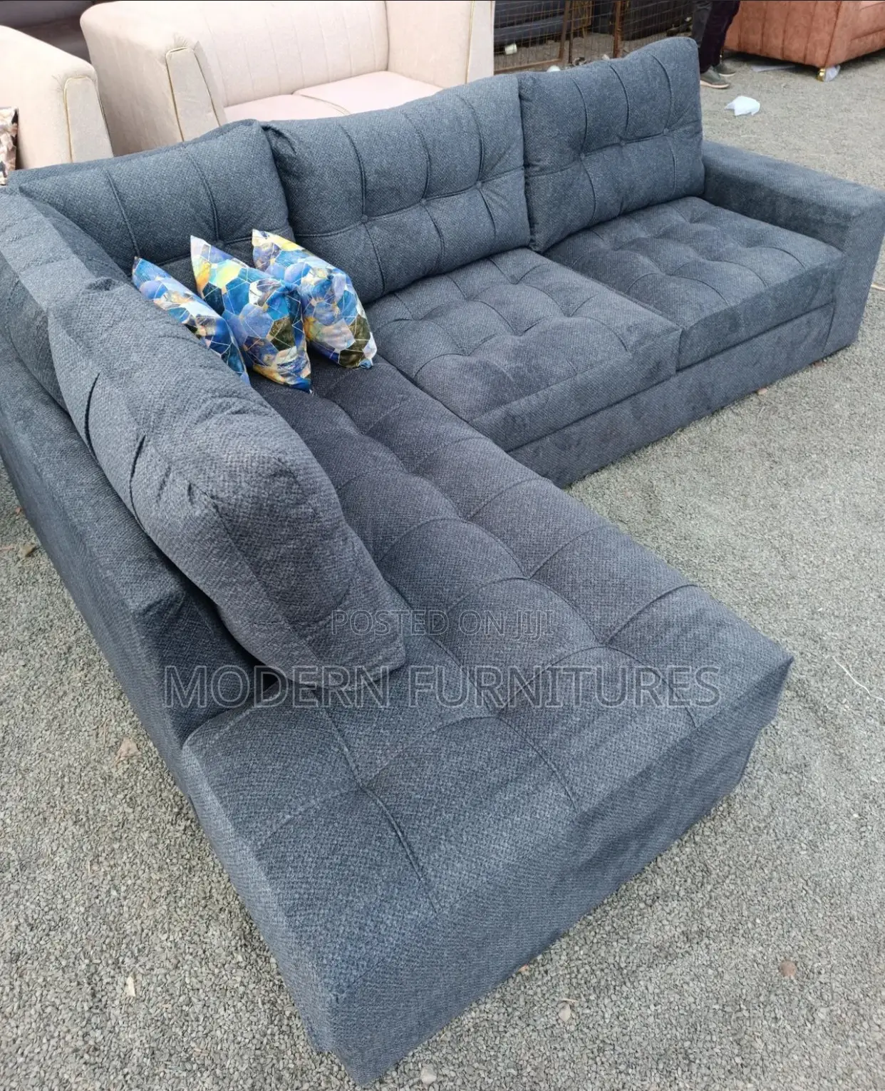 6 Seater L Sofa