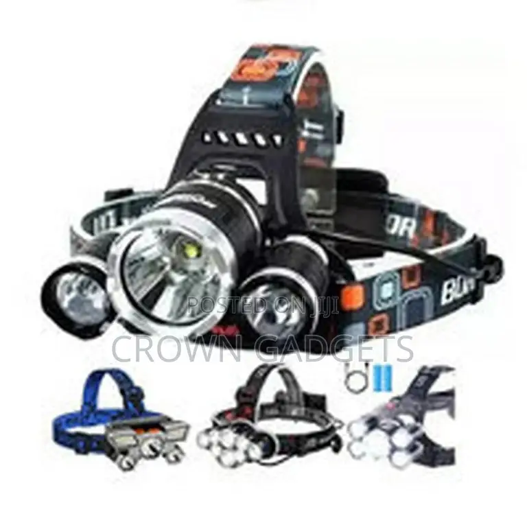 Headlamp Waterproof Head Light Hiking Rechargeable Charging