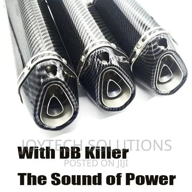 Carbon Fibre Motorcycle Exhaust Pipe. Installed Db Killer