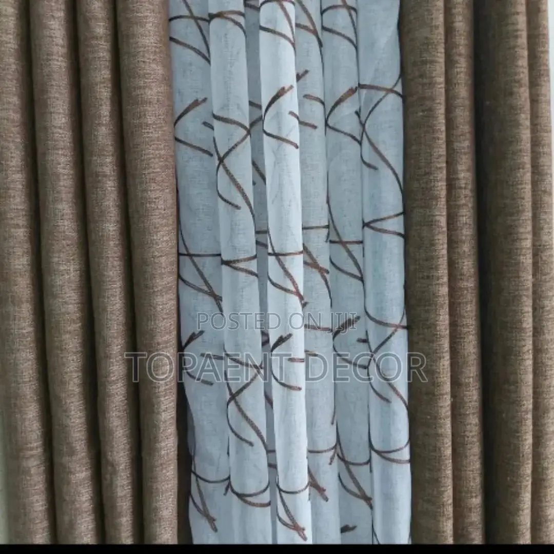 Curtain and Sheer Curtain and Sheer Curtain and Sheer