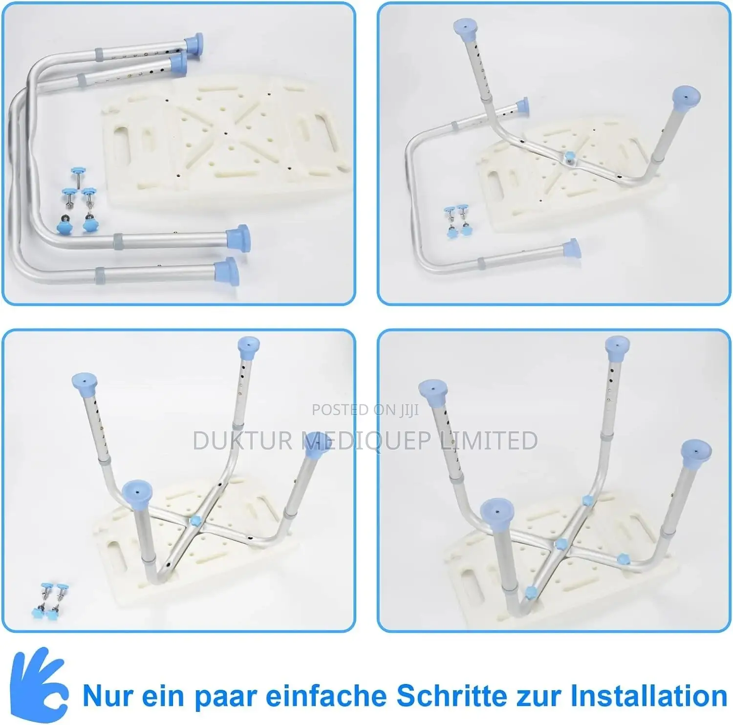 Shower Chair With Shower Nozzle Holder