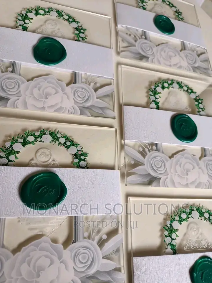 100 PCS Waxed Seal Invitation Cards