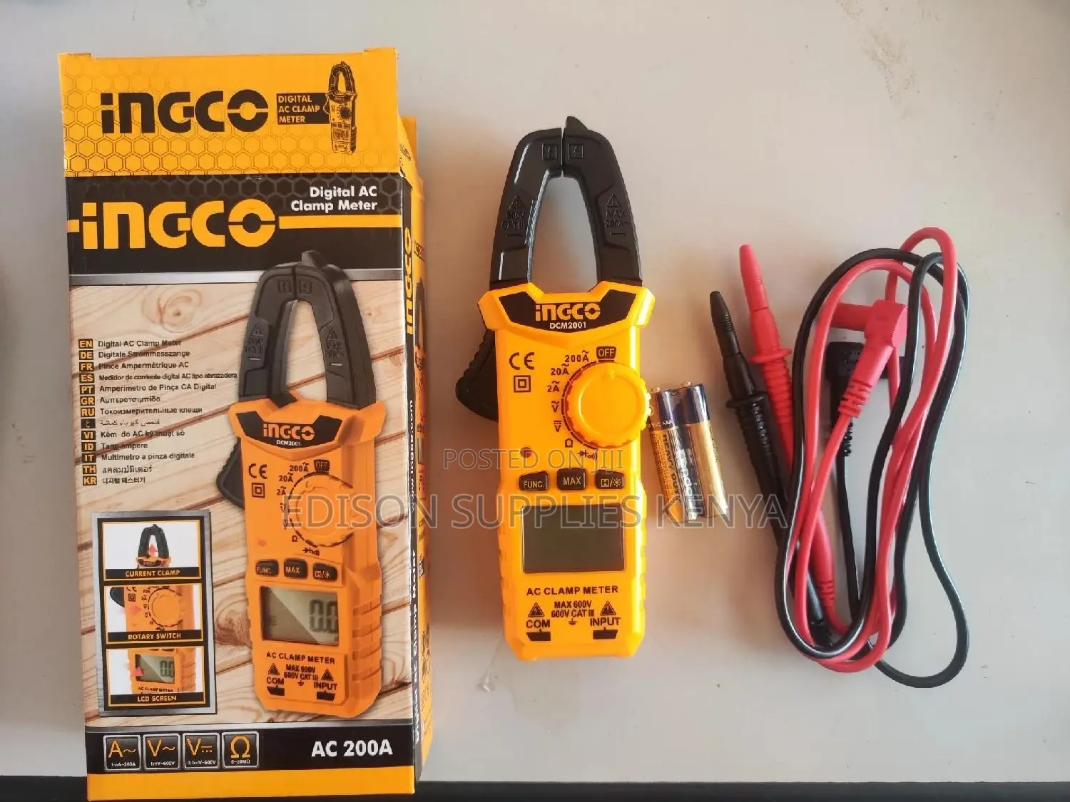 Clamp Meter Ingco Digital AC Clamp Meter 200amps