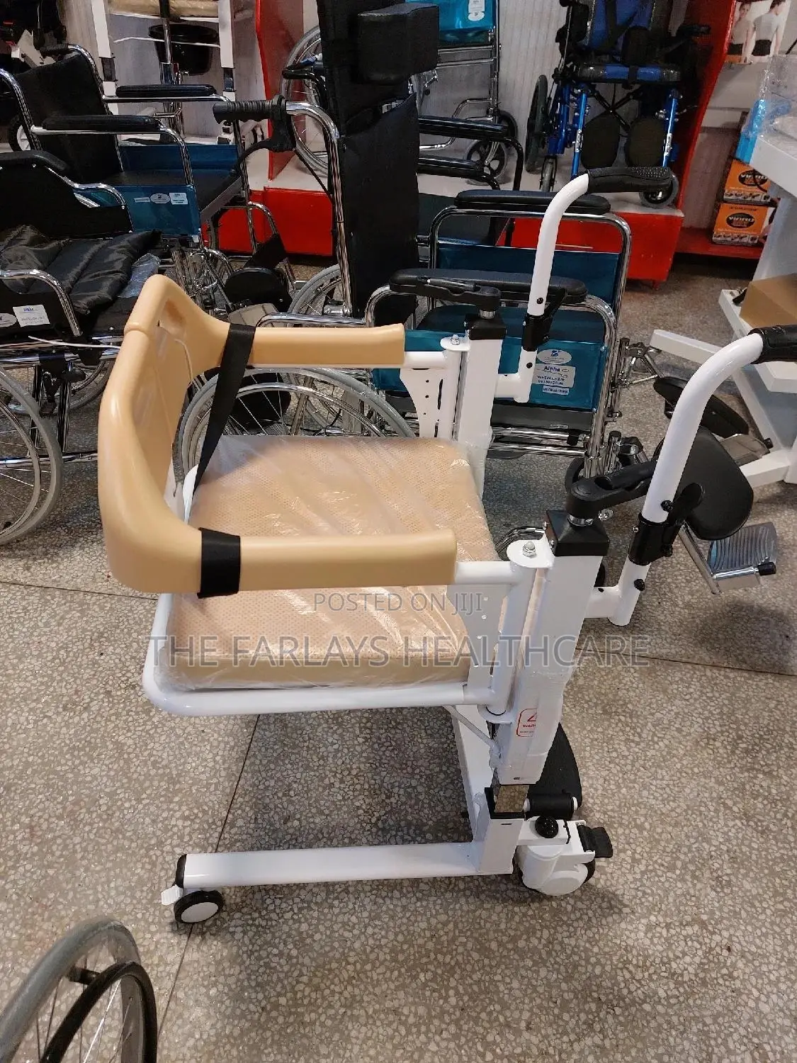 Patient Transfer Seat With Commode ",