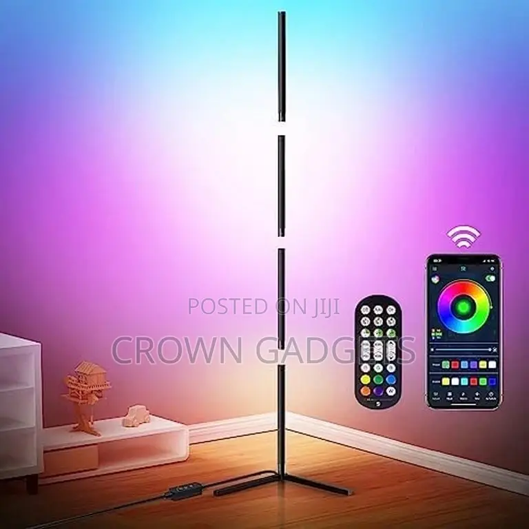 Modern Simple RGB Led Corner Floor Lamp