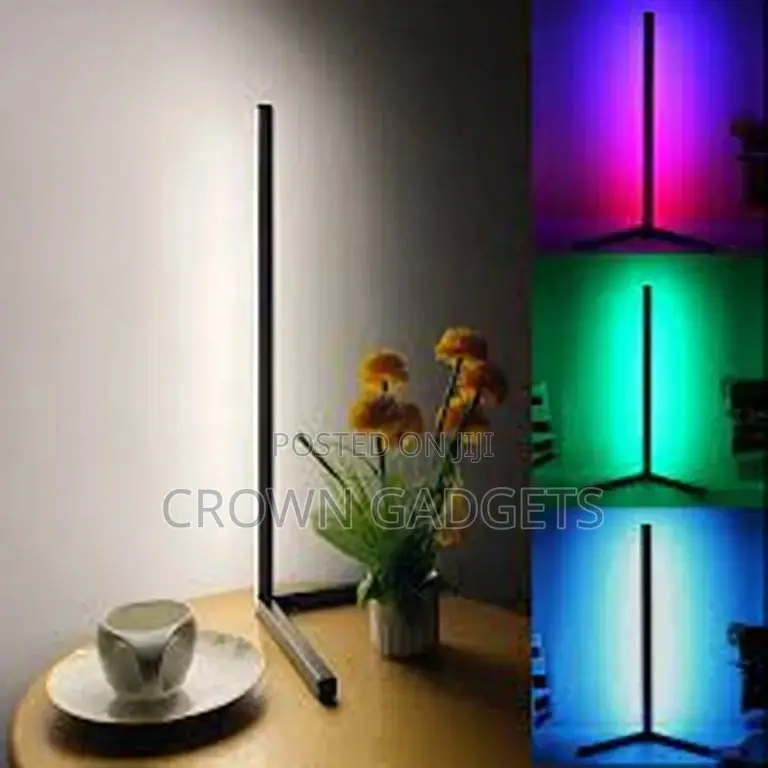 Modern Simple RGB LED Corner Floor Lamp