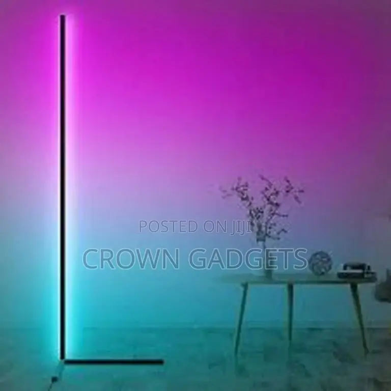 Modern Simple RGB LED Corner Floor Lamp Colorful Atmosphere
