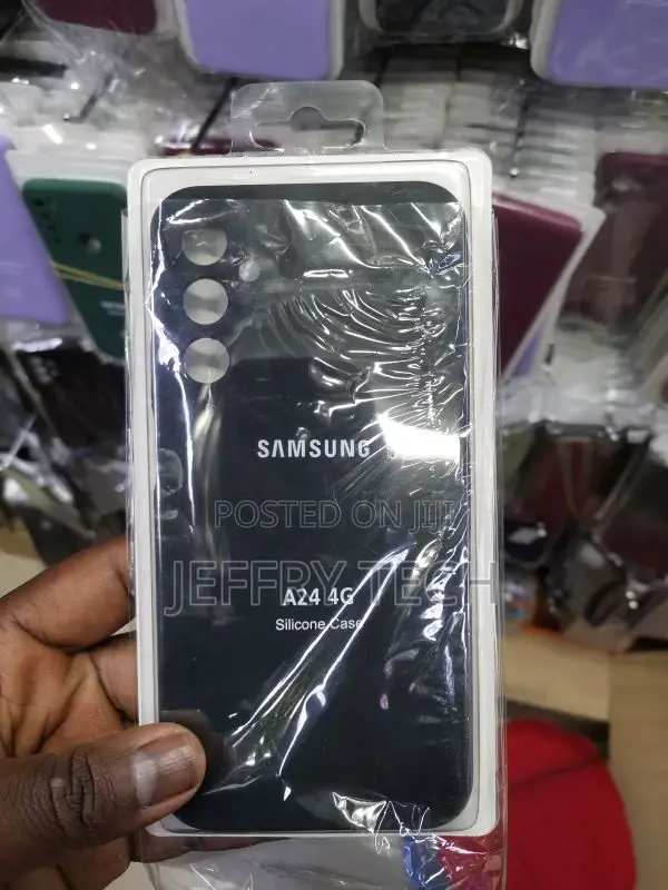 Samsung Galaxy A24 4G Silicone Back Case Black