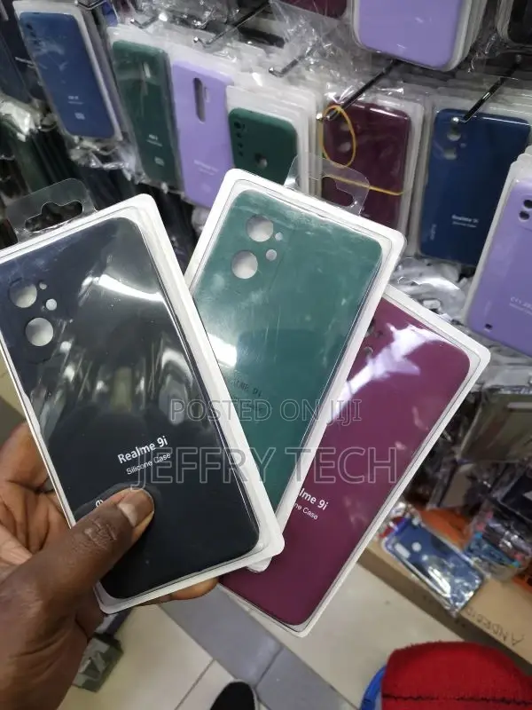 Back Cover Case for Realme 9i (Matte Finish Silicone With In