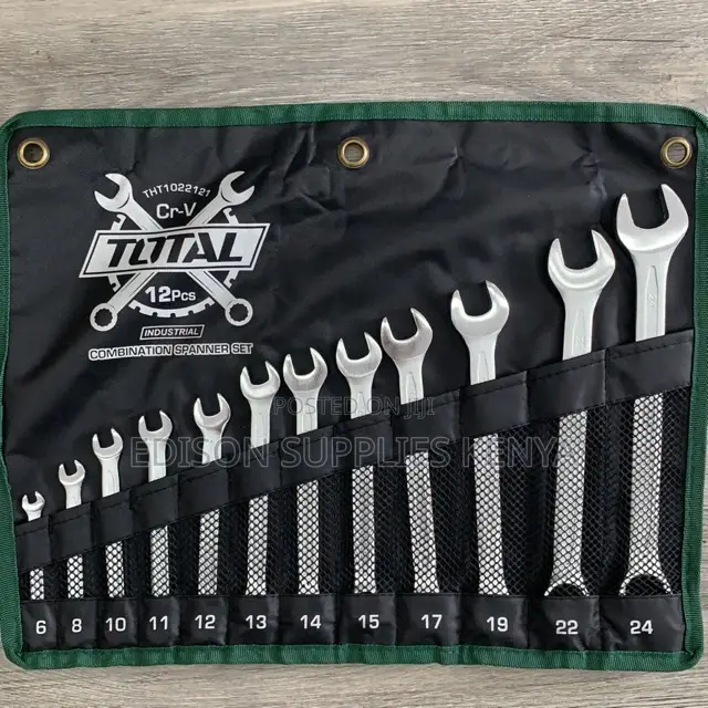 Spanners Total Combination Spanners Set 12pcs CRV Heavy Duty