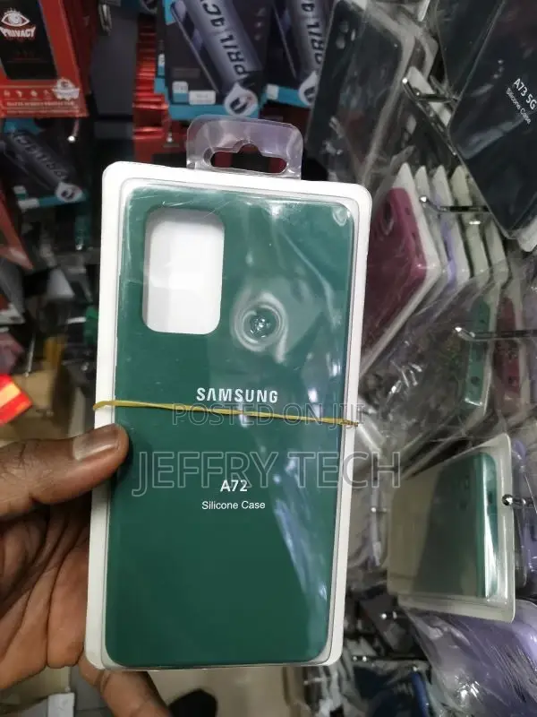 Samsung Galaxy A72 Square Silicone Case - Green