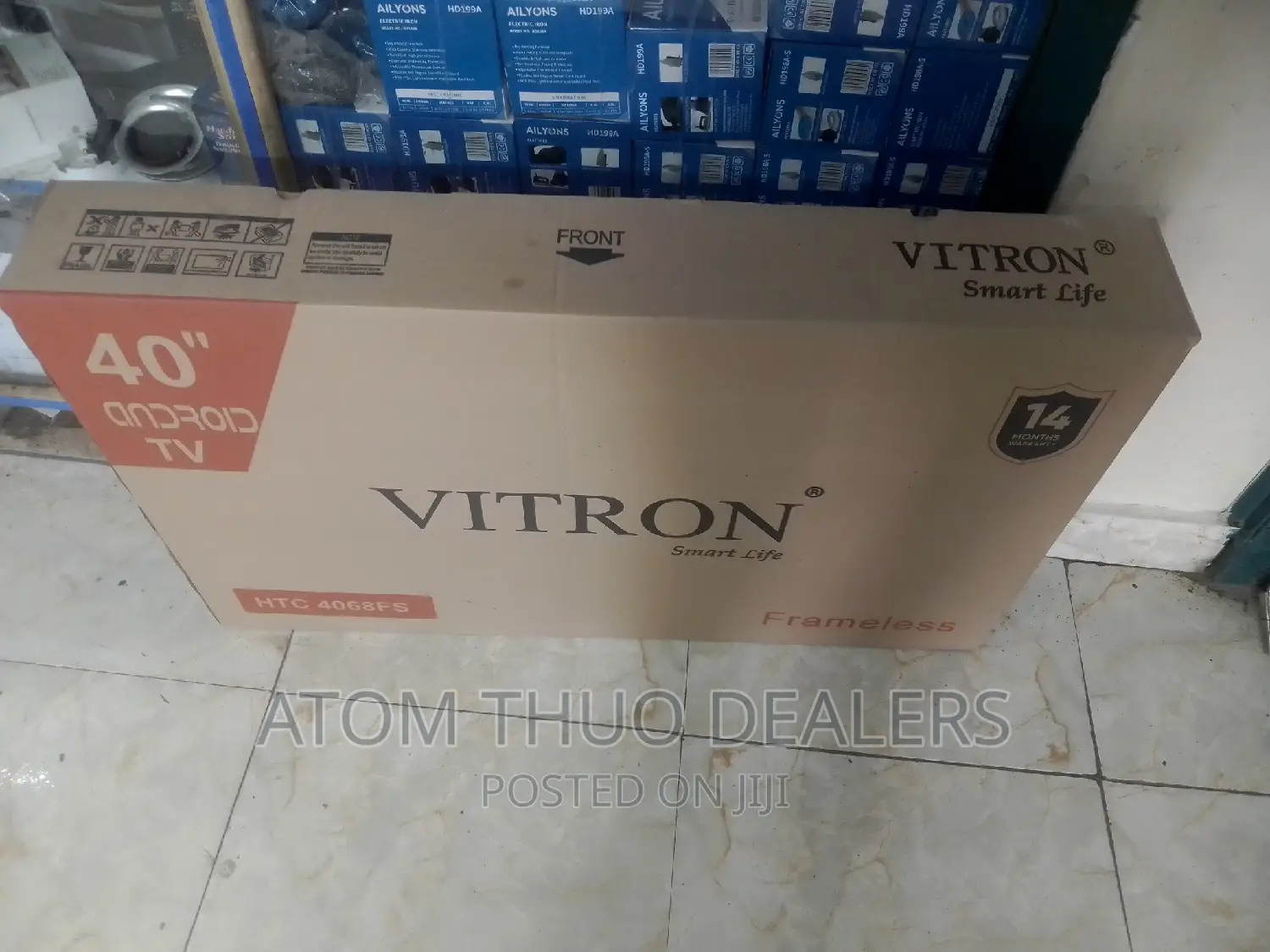 Vitron 40 Inches Flameless Smart Android Tv 