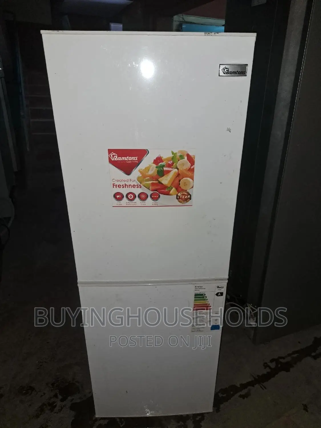 Ramtons 196L Two Door Fridge Bottom Freezer