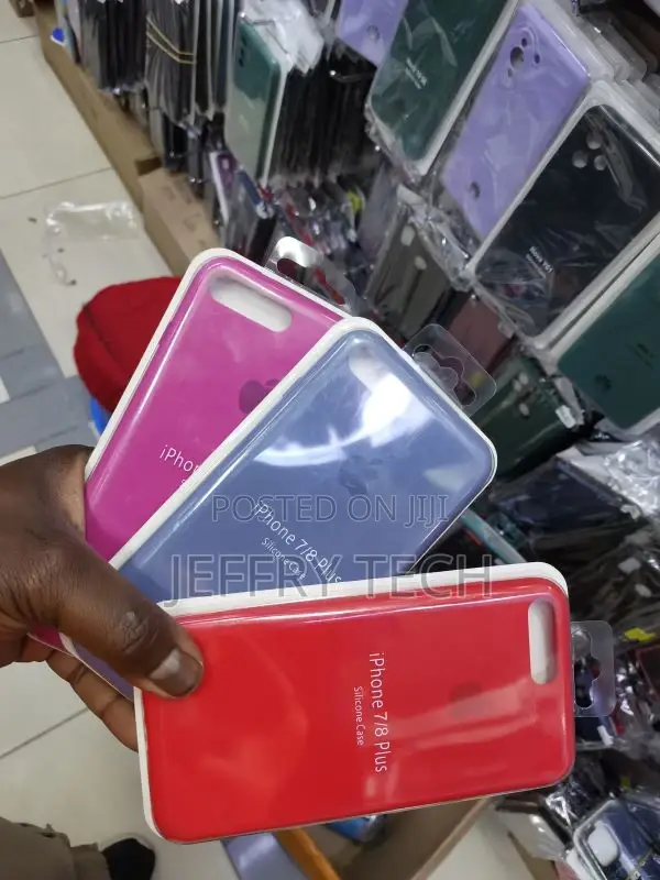 Red Original Silicone Case for Apple iPhone 7/8 Plus