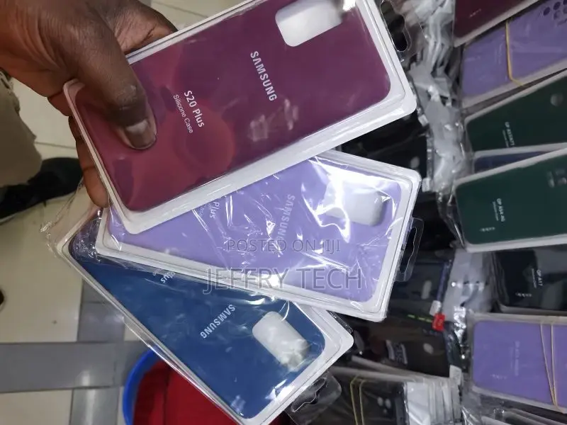 Orignal Blue Samsung Galaxy S20 Plus Silicone Cover Case