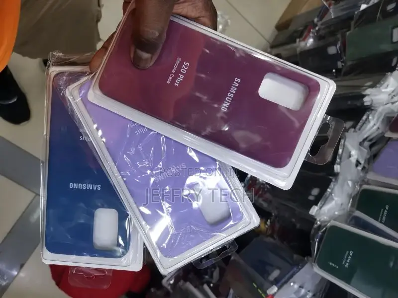 Orignal Blue Samsung Galaxy S20 Plus Silicone Cover Case