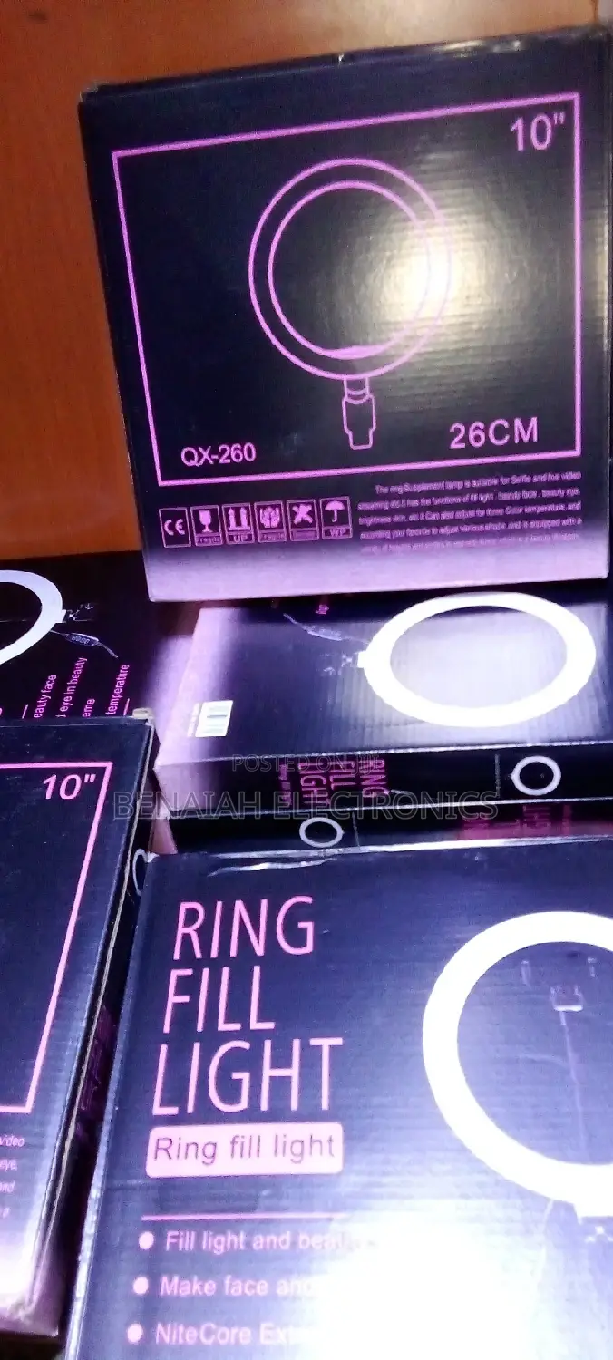 Ringlight 10" With 2.1 M Tripod Stand/Adjustable Led Light