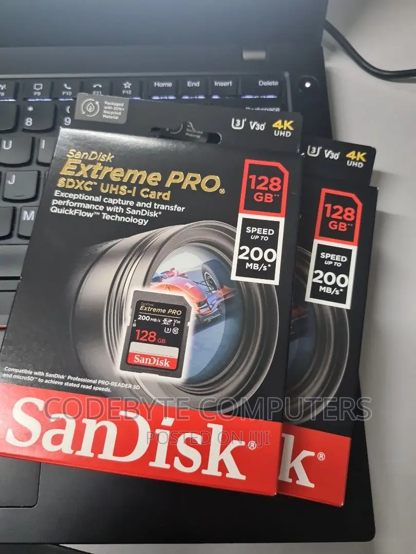Sandisk Extreme Pro 128gb Sd Xc Uhs-1 Card