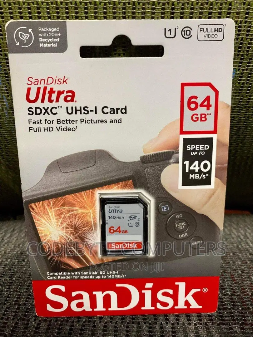Sandisk SD Card Ultra SDXC 64gb