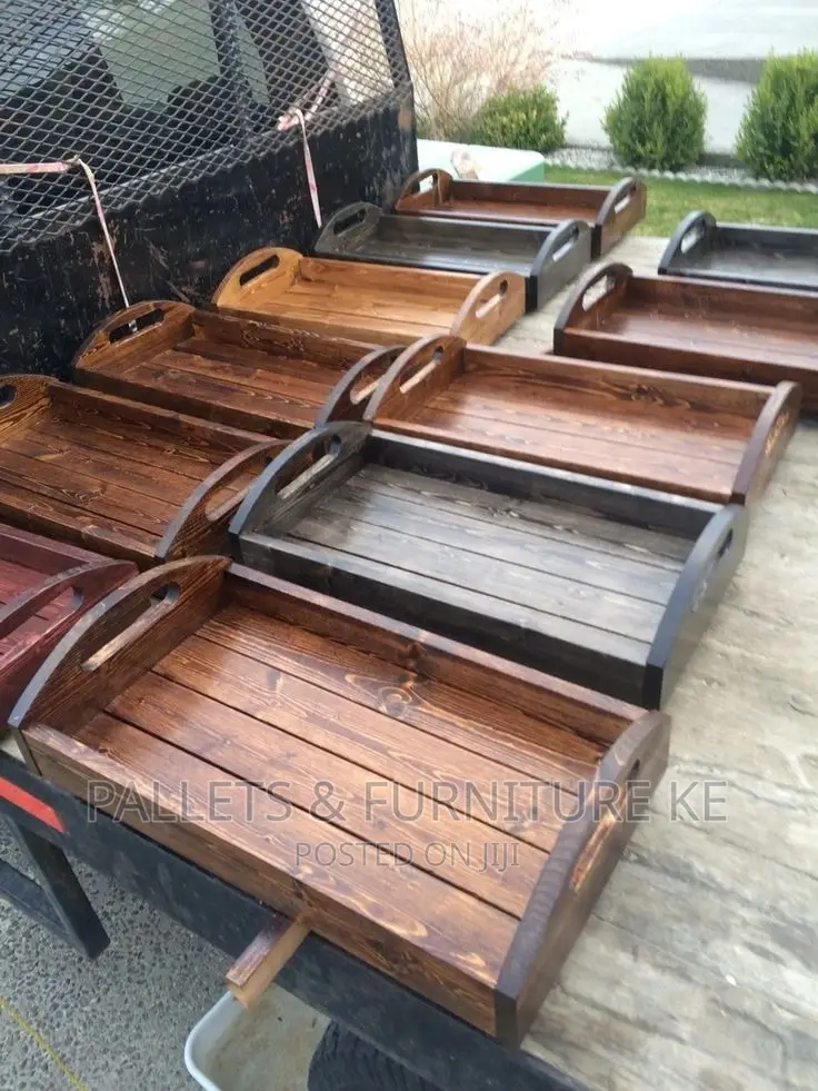 Wooden Pallet Serving Trays