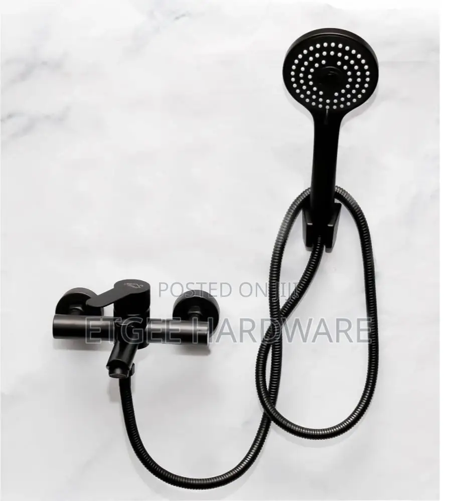 Bathtub Mixer Black Complete