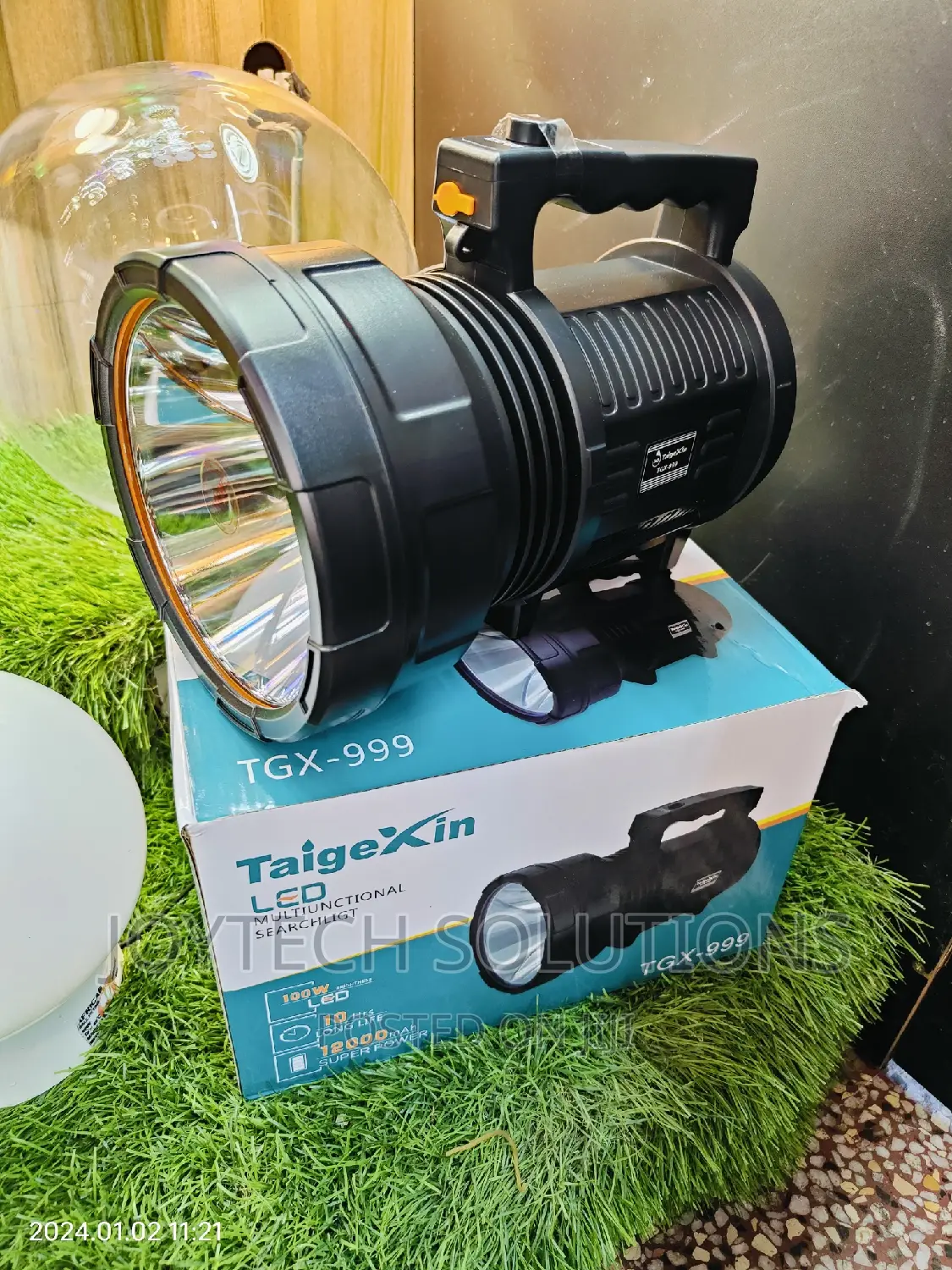 Search Light TGX-999 100watts 2 Km Range, Rechargeable Batte