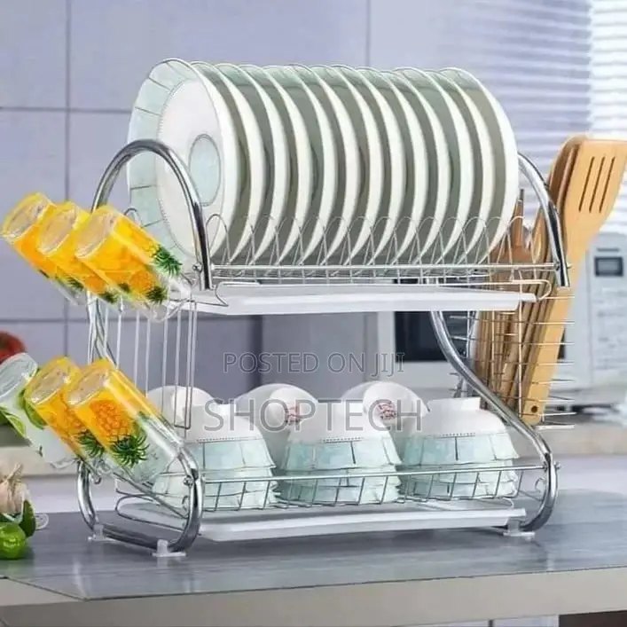 Nunix 2 Layer Dishrack Stainless Steel.
