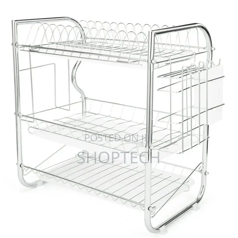 Nunix 3 Layer Dishrack Stainless Steel