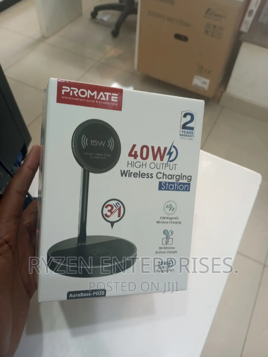 Promate 40W Wireless Charging Station/ Wireless Charger