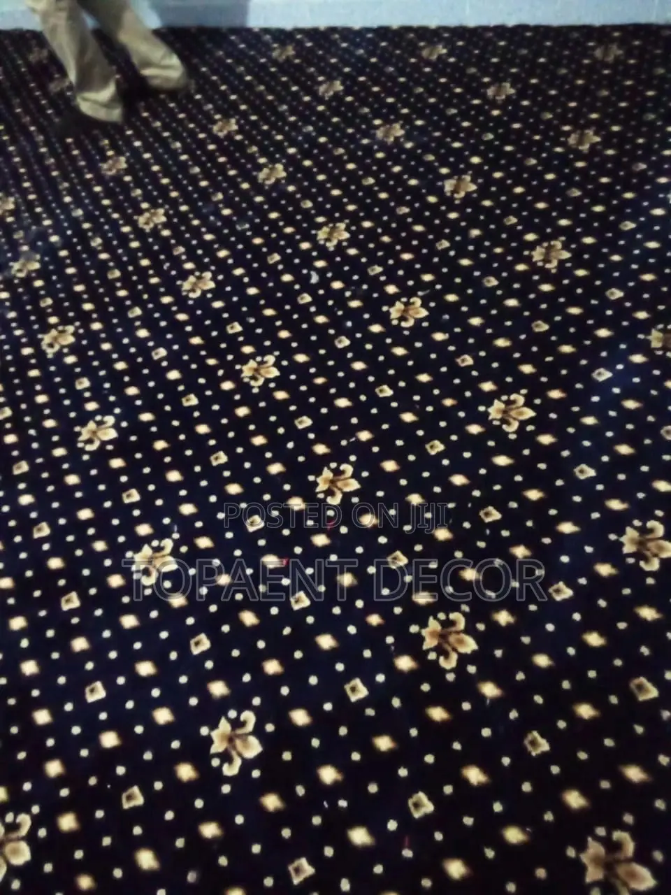 Flowered Blue Floor Carpets Flowered Blue Floor Carpets