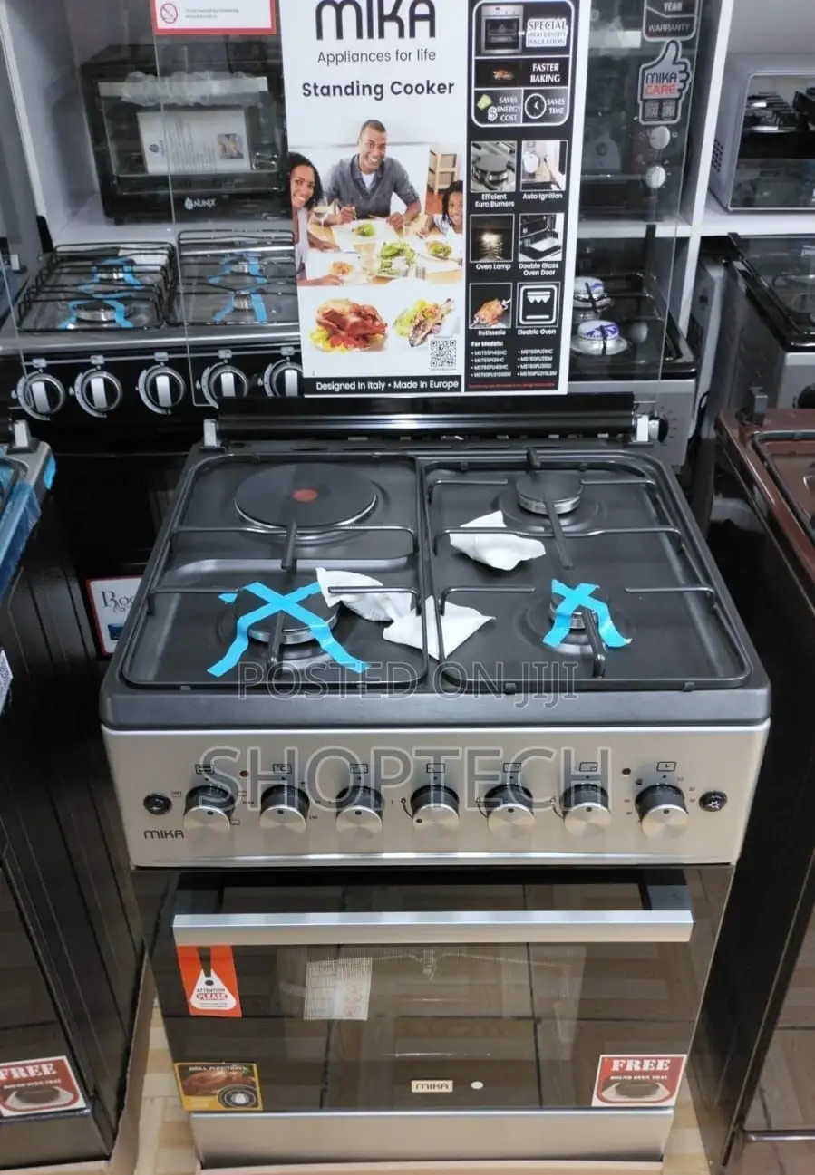 Mika 3+1 60*60 Standing Cooker With Electric Oven