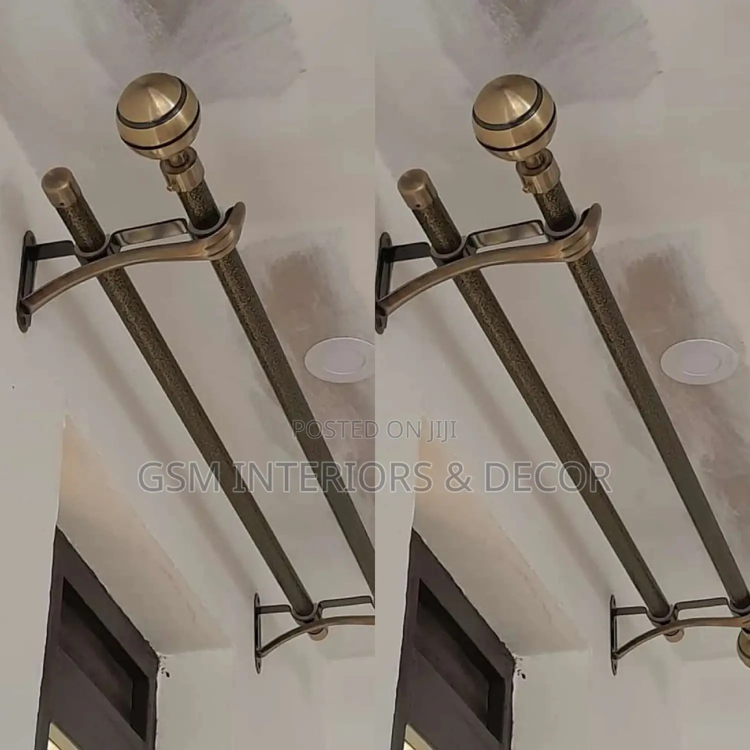 Jua Kali Powdered Curtain Rods Curtain Rods Curtain Rods