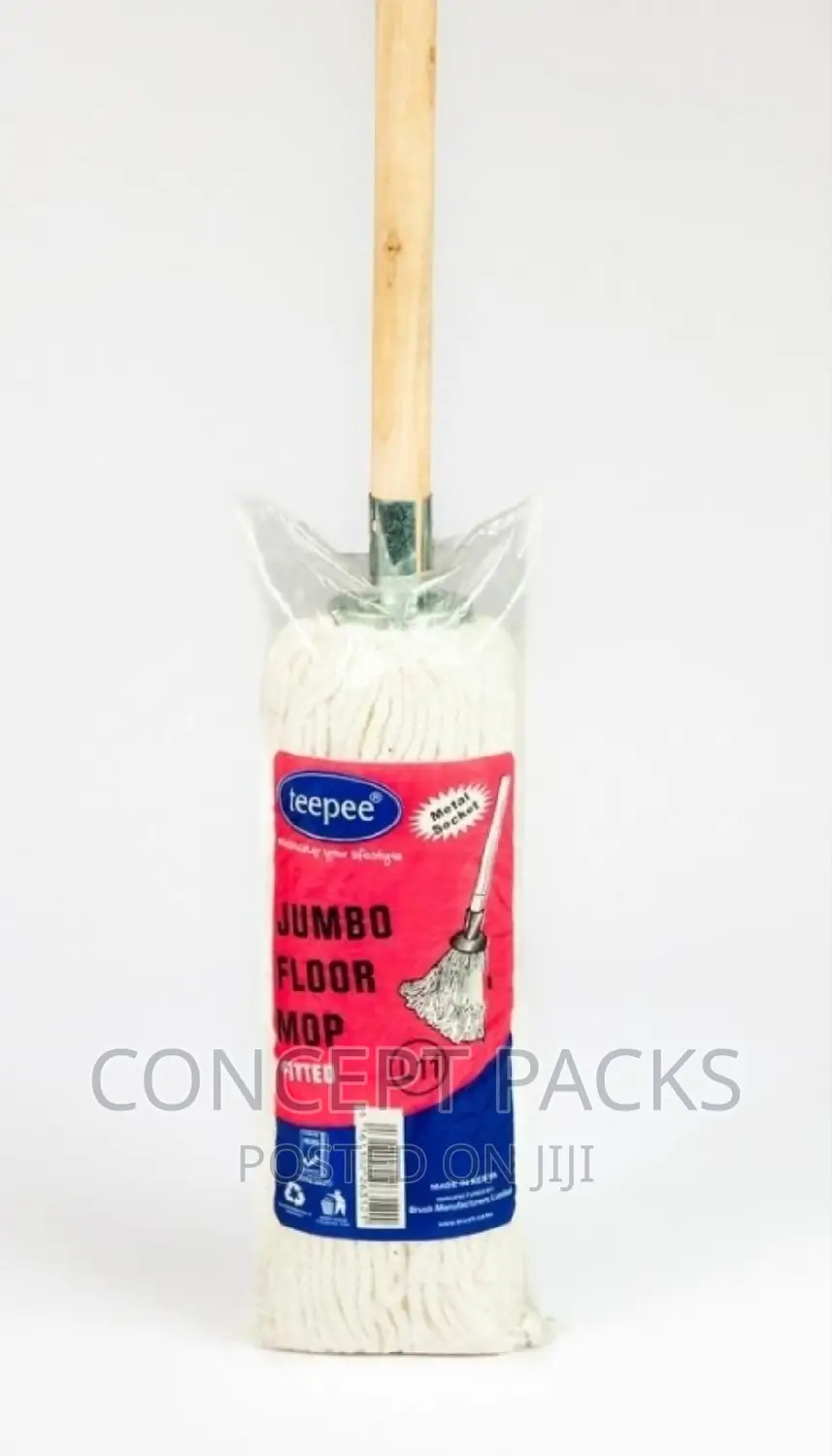 Extra Large Mop With Strong Wooden Handle.